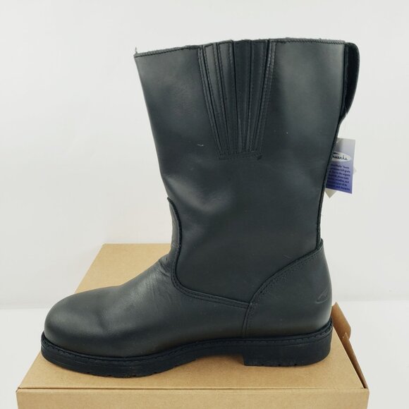 Cruiserworks Men Size 10 M Black Leather Classic Motorcycle Pull On Boots NEW - Picture 10 of 14